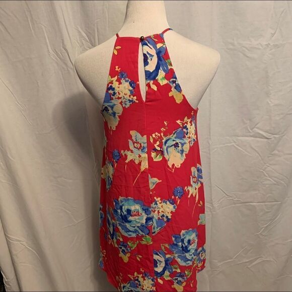 NWOT Everly Hot Pink Floral Swing Dress Sz S - Picture 2 of 6